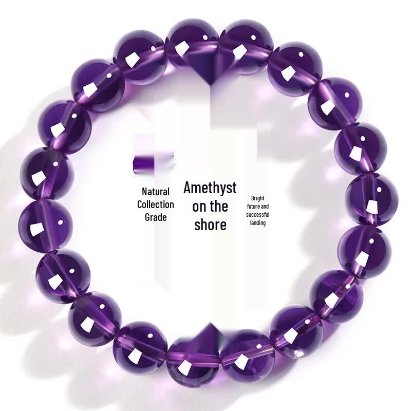 Collection-Grade Natural Amethyst Unisex Adjustable Bracelet