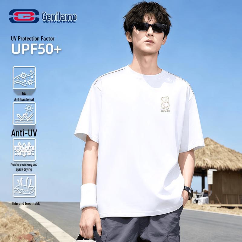 GENIOLAMODE Men s Quick-Dry Casual T-Shirt XL