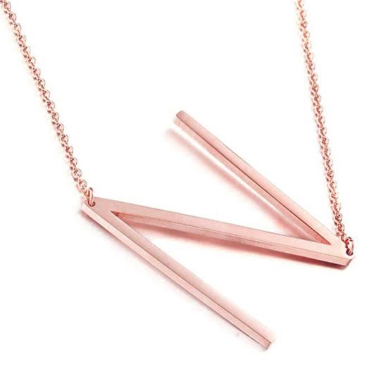 Women 26 English Letter Pendant Chain Necklace Choker Party Jewelry Gift