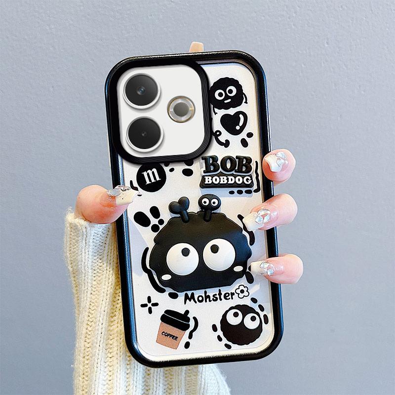 KEYSION Støtsikkert deksel til OPPO A5 Pro 5G med snor Myk silikon Søt 3D tegneserie dukke telefondeksel til OPPO A5 Pro