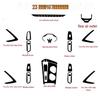 23 MG 7 Center Console Carbon Fiber Sticker for Interior Modification and Gear Protection