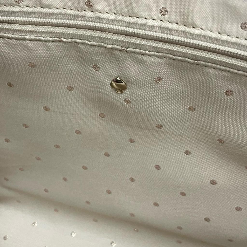 Kate Spade New York Croco Embossed Handbag Leather Brown Women Used