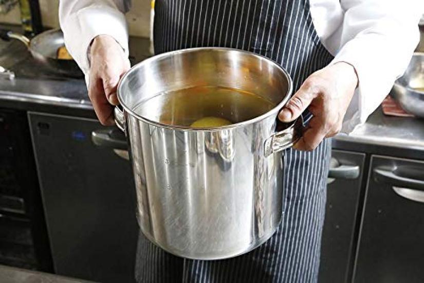 EBM Kitchen Pot 22cm with Plate 18-8 Pot/dish