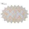 Washable Fabric Doilies for Vases White Lace Doily, Elegant Retro Placemat, Embroidered Table Small Round Placemats Jewelry Trays Mat, Rectangular