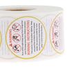 500Pcs Candle Warning Label Candle Jar Container Stickers Melting Safety Label