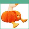 Soft And Adorable Pumpkin Duck Stuffed Animal Perfect For Cuddling And Gifting