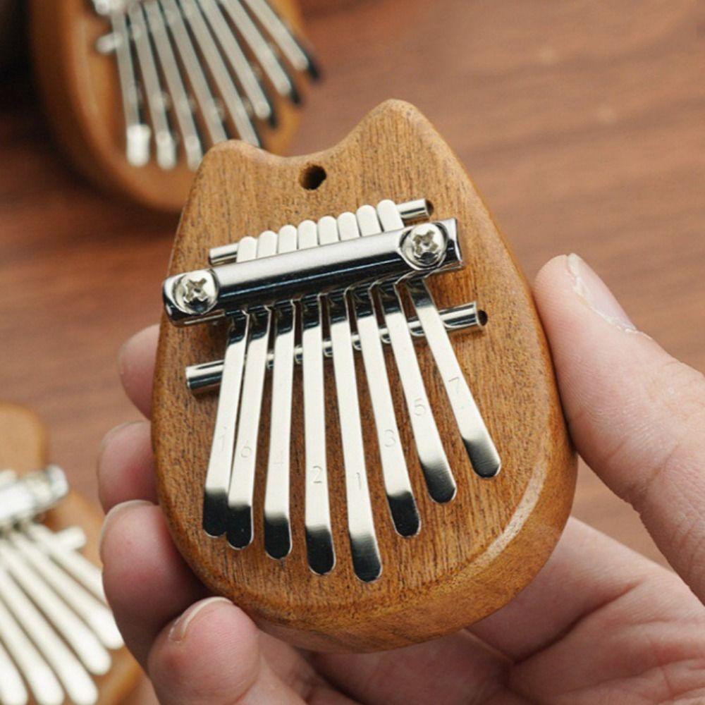 Mini Finger Piano Marimba Hand Piano Finger Harp 8 Keys Kalimba  Gift