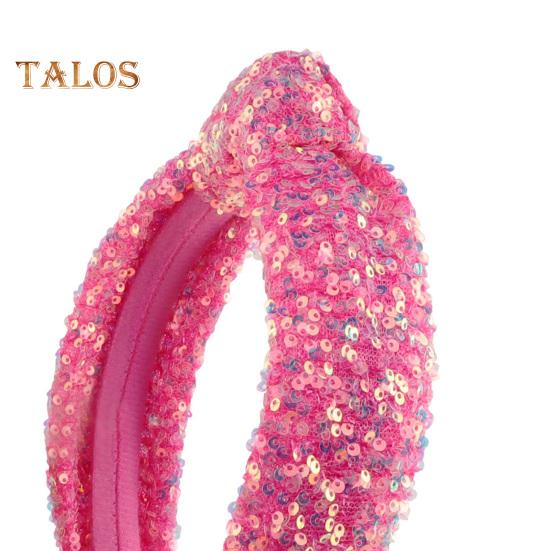 Cerc de păr pentru fete Fancy Sparkling Curcubeu Înnodat Bentiță Accesorii pentru păr Zi de naștere Fată Cadou bentiță