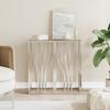 Vidaxl Console Table, 70X30X70 Cm, Stainless Steel And Glass