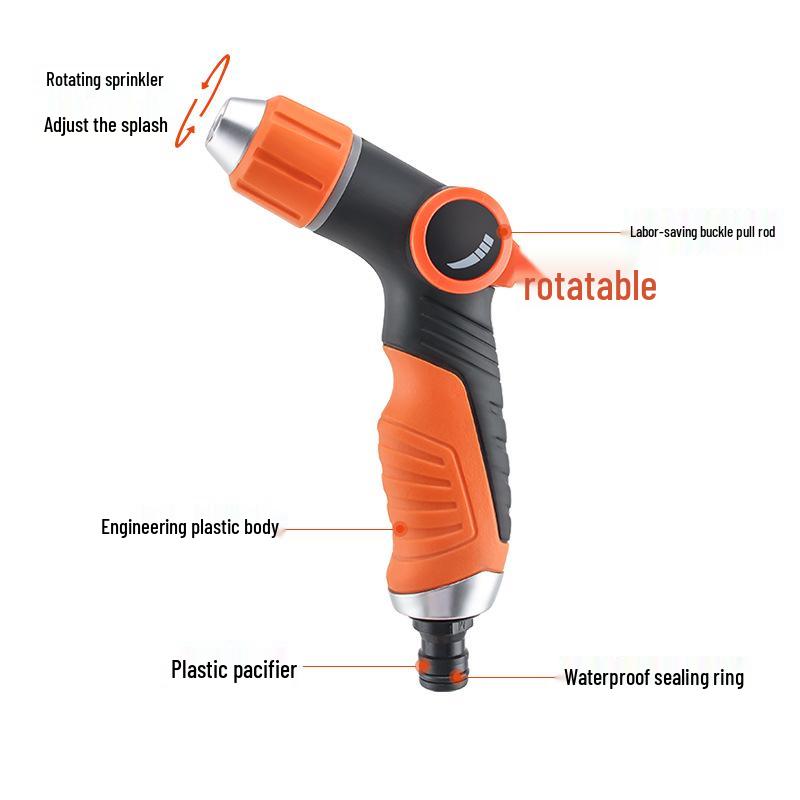 Multifunctional High-Pressure Water Spray Gun for Garden, Floor, and Car Cleaning