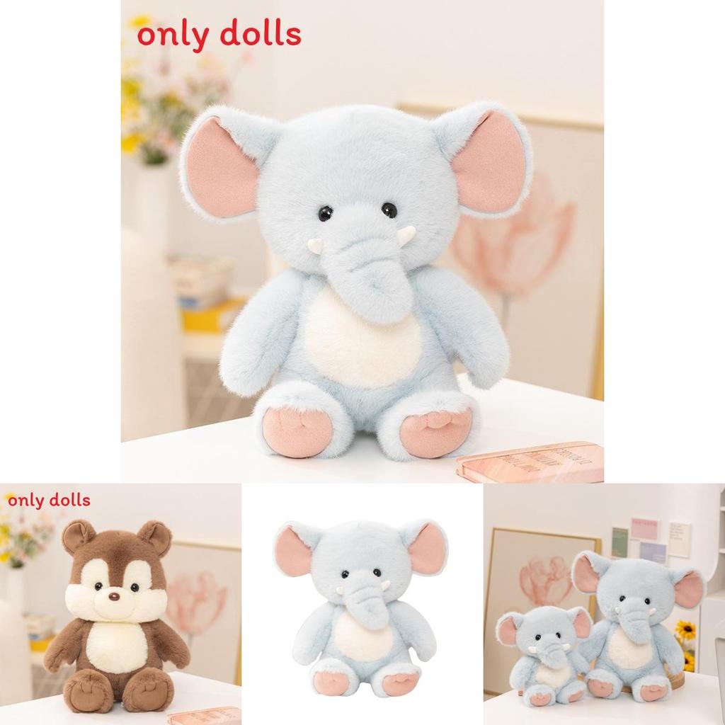 Cartoon Squirrel And Elephant Plush Toy With Squirrel And Elephant Cartoon Characters For Kids Birthday Gift
