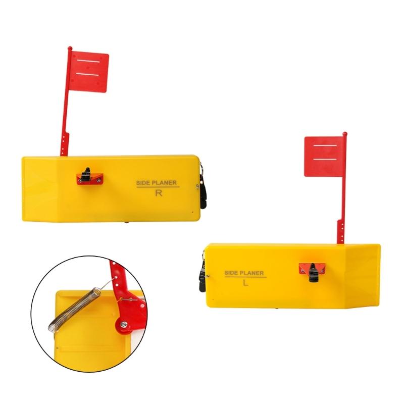 Trolling Board Planer Fishing Tools Boats Fishing Side Planer Board Adjustable Trolling Push Button Splashing Float Boats