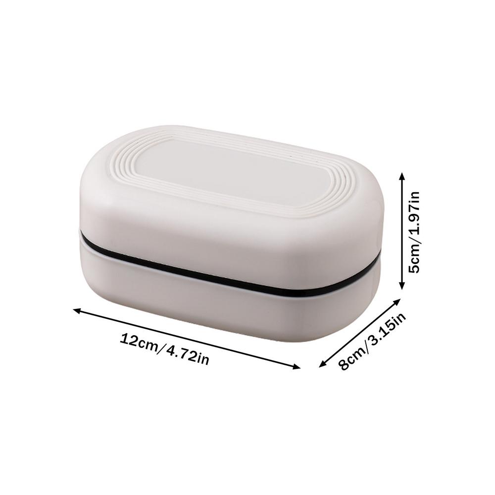 

Soap Container Box Strong Sealing Travel Soap Holder Durable Soap Case Easy To Clean Bar Soap Container Soap Dish For Bathroom білий