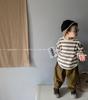 Korean Style Girls' Striped Long-Sleeve T-Shirt - Trendy Toddler Casual Top for Spring & Autumn 2025