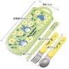 Skater Antibacterial Trio Set of and Fork Neighbor Totoro Daisy Made In Kids' Ag+ Chopsticks, Spoon, (My Design), Japan, TACC2AG-A