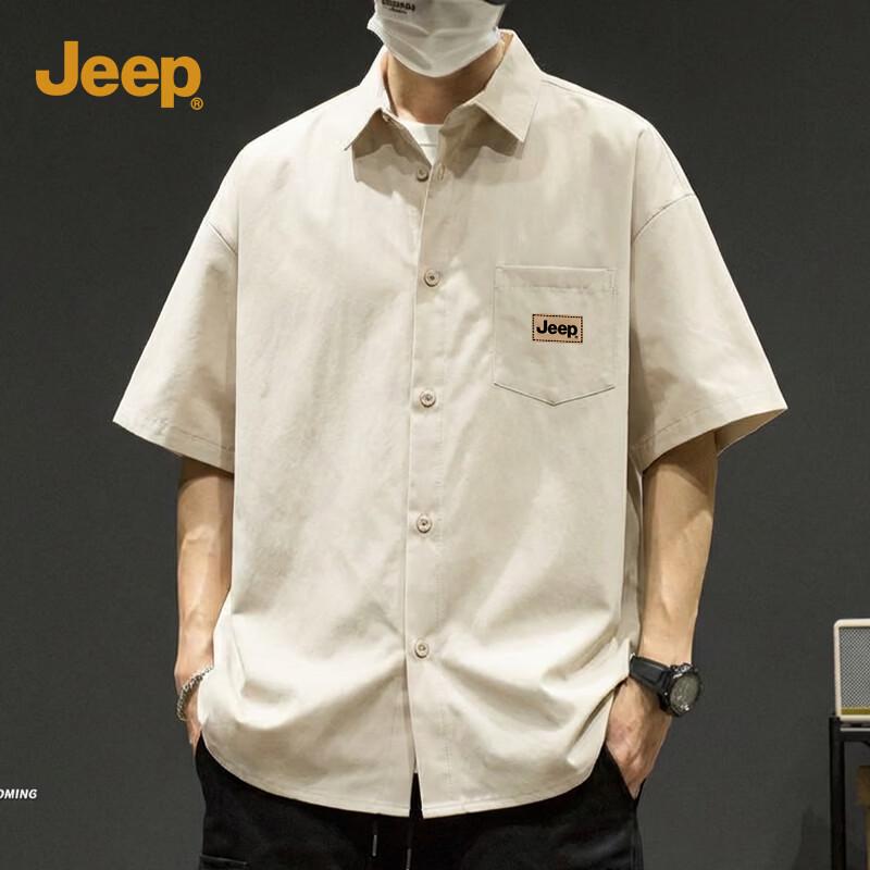 

Jeep Мужская короткая футболка-поло в американском стиле M