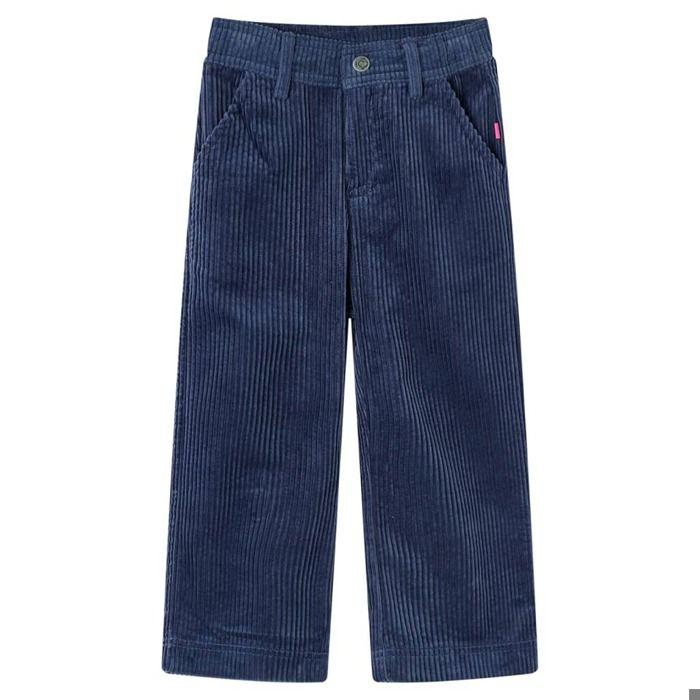 Pantalon en velours - vidaXL - Bleu - Doux - Confortable - Élégant