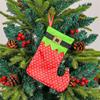 Festival Spotted Christmas Stockings Christmas Gathering Essential Stylish Hanging Stockings with Adjustable Belts