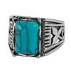 Zinc Zinc Alloy Western Country Ring Antique Vintage Ring Trendy Turquoise Ring  Girls