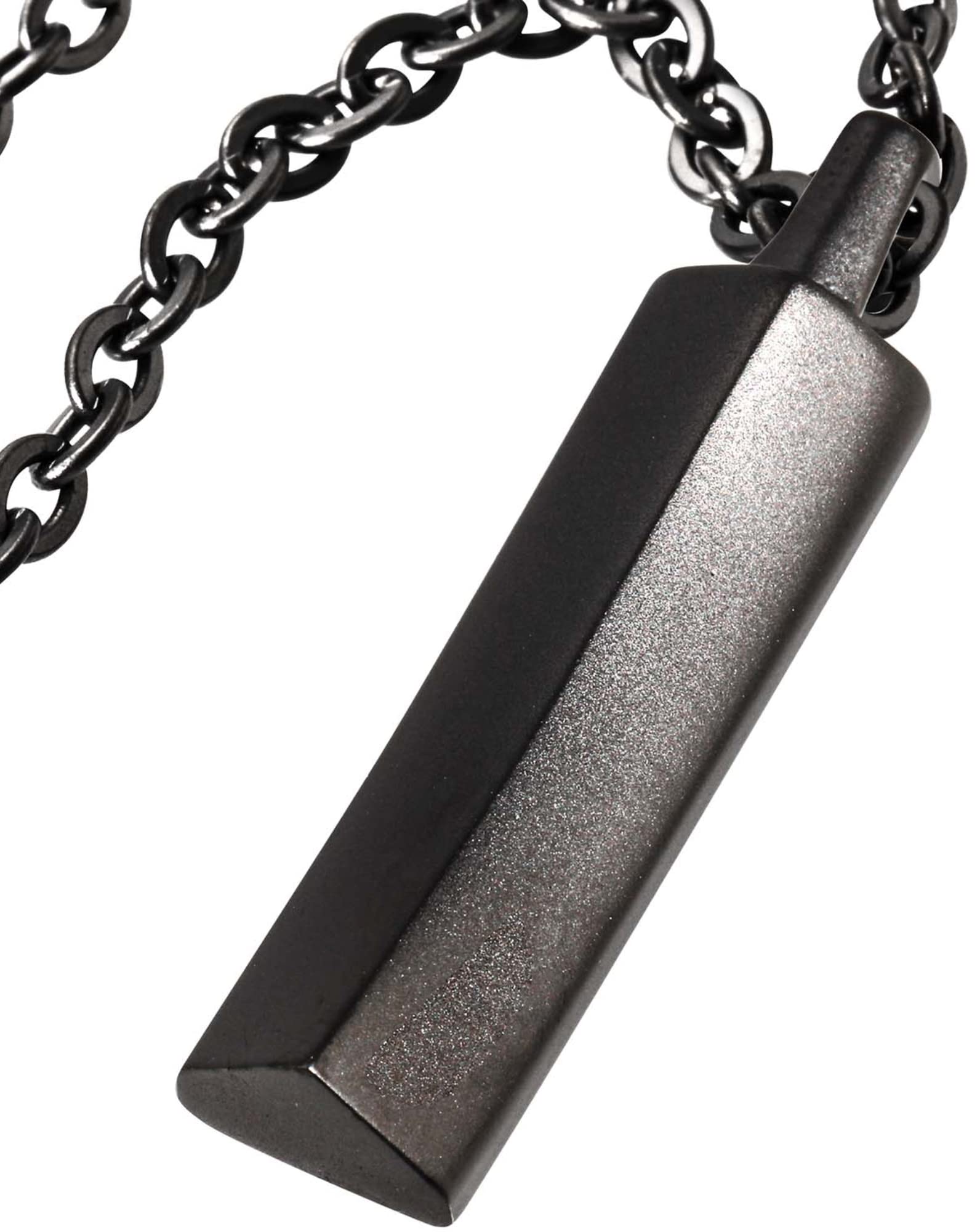 

Necklace for Popular Pendant Surgical Stainless Steel [Napist] Men, Accessory, Hypoallergenic, Stick, (Matte Black)