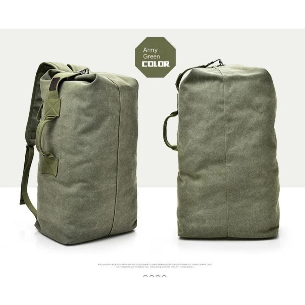 Brand Outdoor Travel Bag Large Capacity Military Tactics Backpack Handbags Man Light Weight Canvas Bucket Shoulder Bags for Men