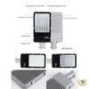 100W LED Outdoor Street Light, Waterproof Gooseneck High Pole, 220V for Community or Rural Lighting
