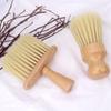 Dřevěný kartáč Hřeben Krk Face Duster Barber Hair Zametání Stříhání Stylingové nástroje