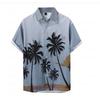 Hawaiian Men's Short-sleeve Shirt, Summer Beach Shirt, Loose Casual Seaside Surfing Beachwear