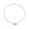 Vivienne WeStwood 25SS Dam S nät Choker Guld 6303002f 02r821