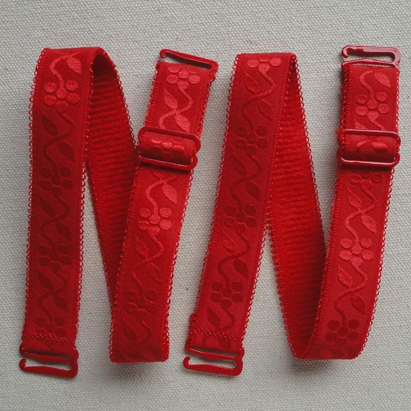 Candy Color Elastické spodní prádlo Ramenní pásek Krajka Krajka Elastický pásek podprsenky 1,5 cm široký měkký a pohodlný dámský pásek podprsenky