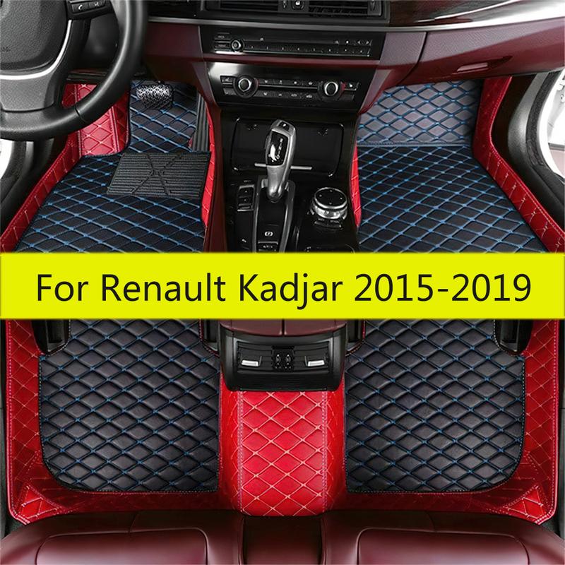 For Renault Kadjar  2018 2017 2016 2015 Car Floor Mats Carpets Interior Leather Styling Decoration Parts Auto Accessories