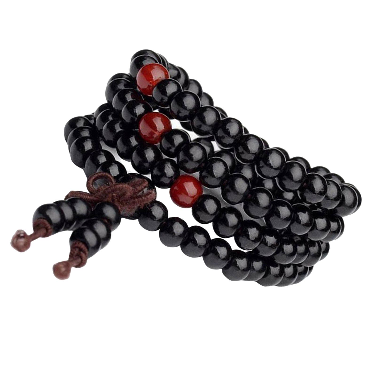 

Элегантные Дизайны Браслет из Деревянных Бусин Ручная Работа из Прочных Деревянных Материалов Модный Аксессуар для Трендовых Женщин для Повседневного Ношения чёрный