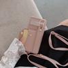 For Google Pixel 8 9 10 Pro XL Case PU Leather Wristlet Card Bag Grip Strap Shoulder Long Crossbody Lanyard Ring Clasp Cover