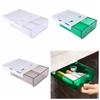 ABS Undertable Drawer Storage Box Solid Color Hanging HiddenTable Storage Case Save Space Large Capacity