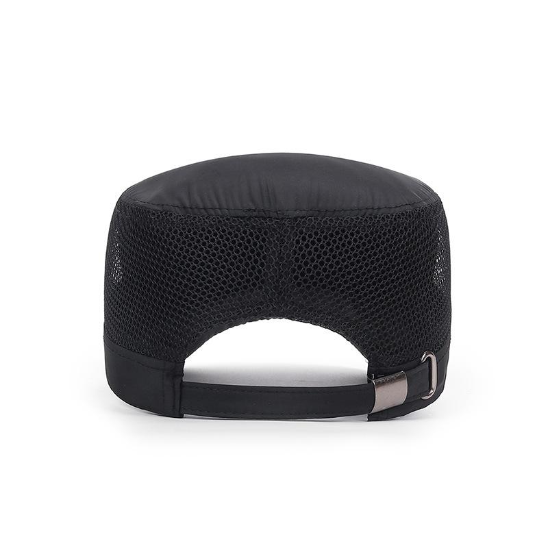 Cappello estivo casual a griglia traspirante ad asciugatura rapida da uomo 95 metallo standard con visiera e tesa piatta cappello estivo da donna parasole