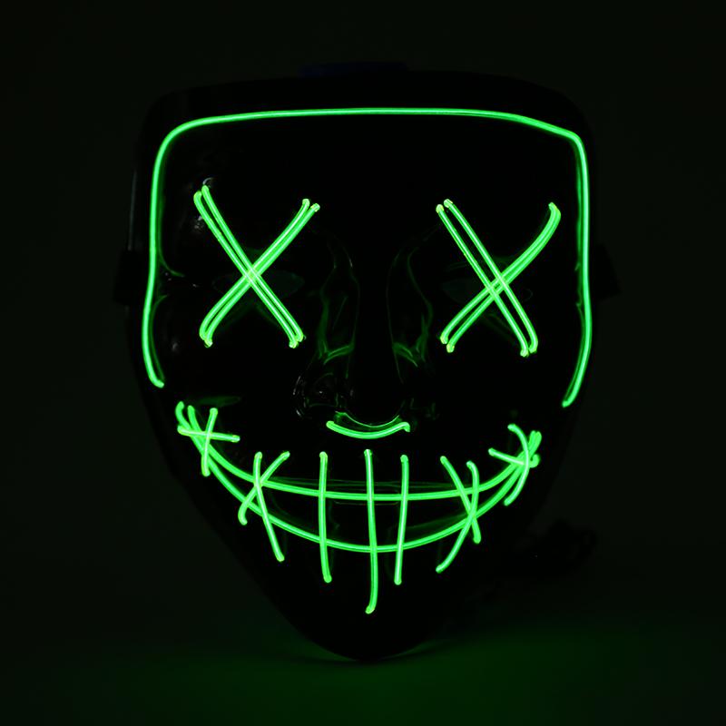 LED Light Up Neon EL Wire Purge Mask by AnanBros