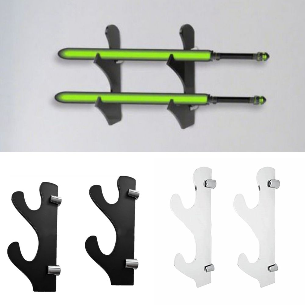 2Pcs Decorative Desktop Support Holder Acrylic Lightsaber Hang Rack  Lightsaber