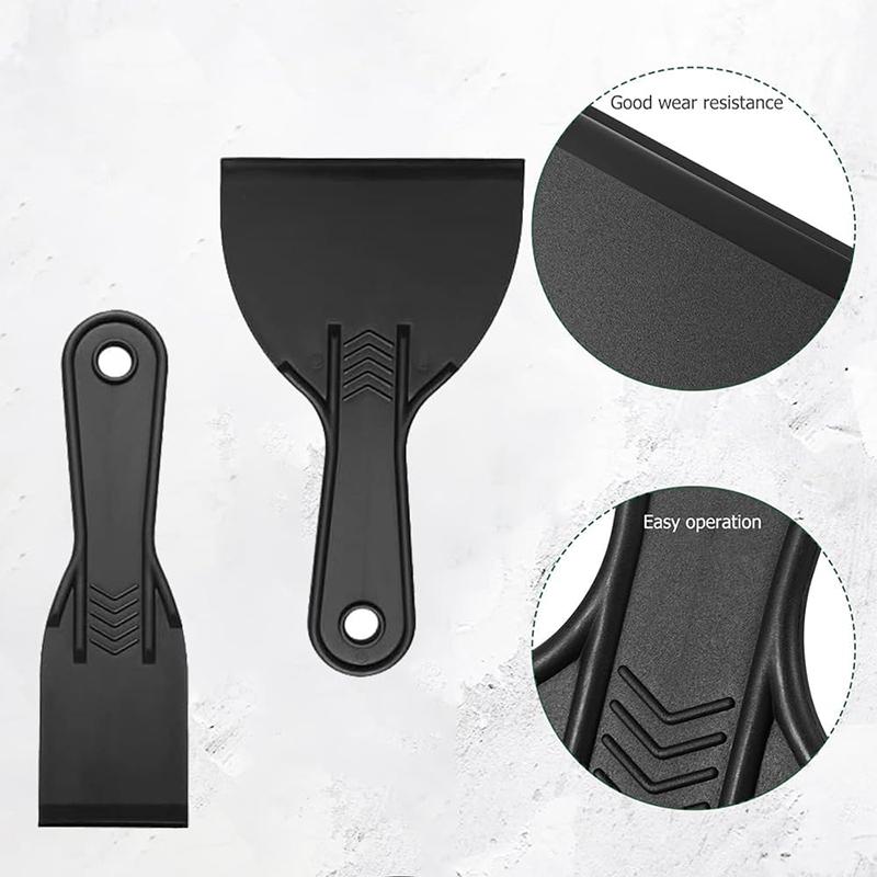 2Pcs Putty Scrapers Set Plastic Putty Scrapers Kit Spatula Set Paint Scrapers Tools Painting Scrapers Set Filling Putty Tool