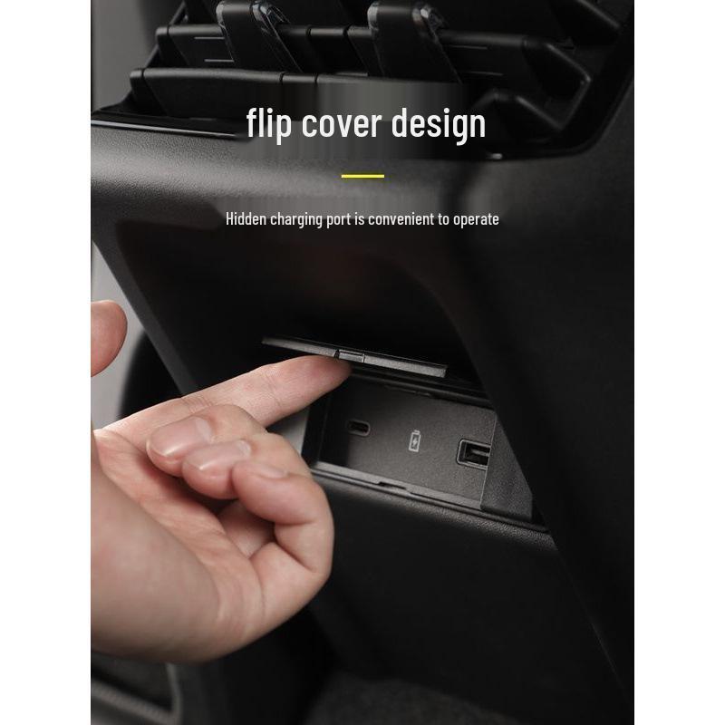 Decorative USB Port Cover for 2023 Lynk & Co 03 Rear Seat