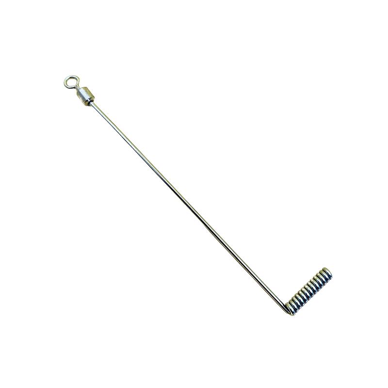 Stainless Steel L-Shaped Sea Fishing Rig for Carp and Croaker with Single Blade Hook.