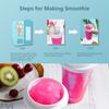 Large Capacity Ice Smoothie & Slushy Shaker Cup for Summer