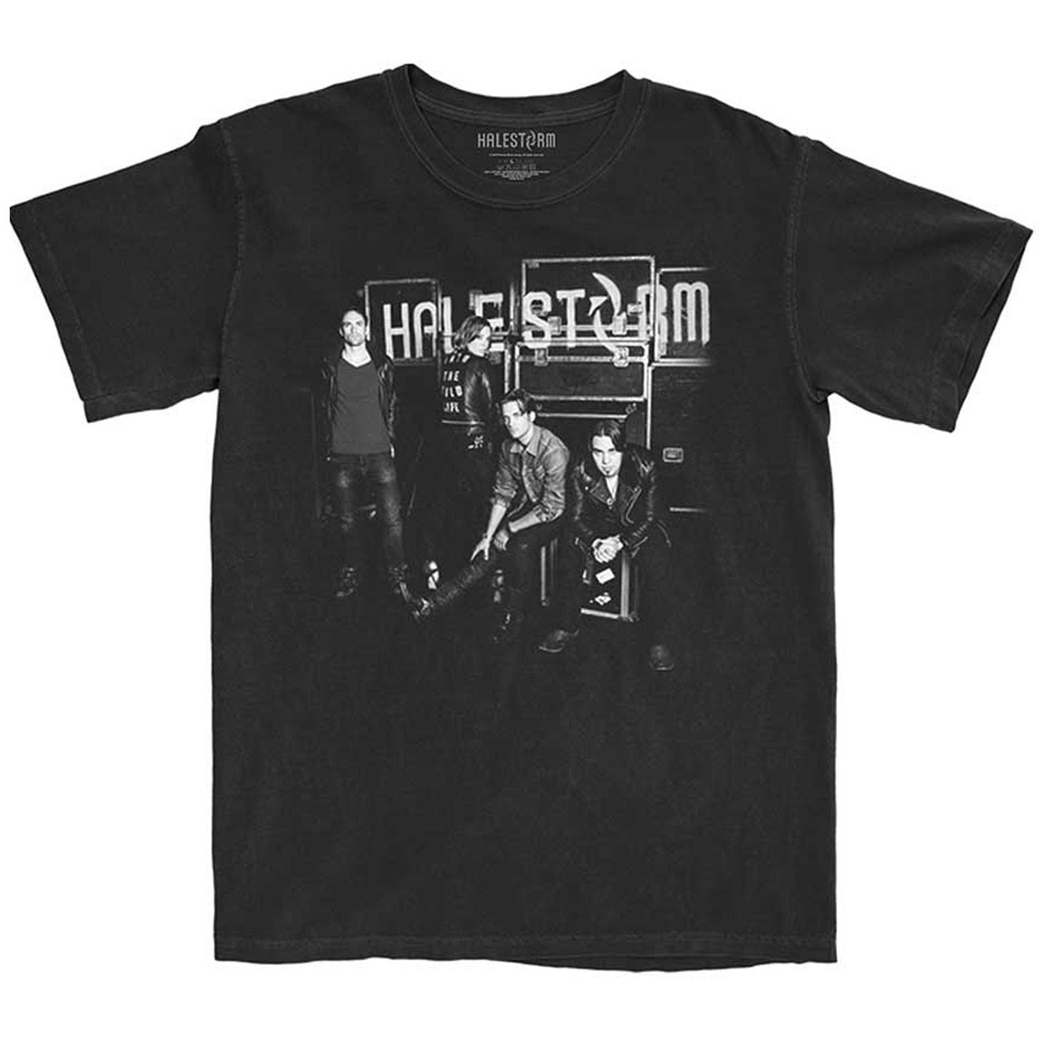 Men s Halestorm The Wild Cover T-shirt Medium Black L