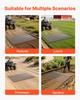 Drag Harrow, 1.8x0.9 M, High-Efficiency Chain Harrow Rake, ATVs UTVs Tractors Attachments, Durable Galvanized Steel Mesh Drag Mat with Towing Chain,
