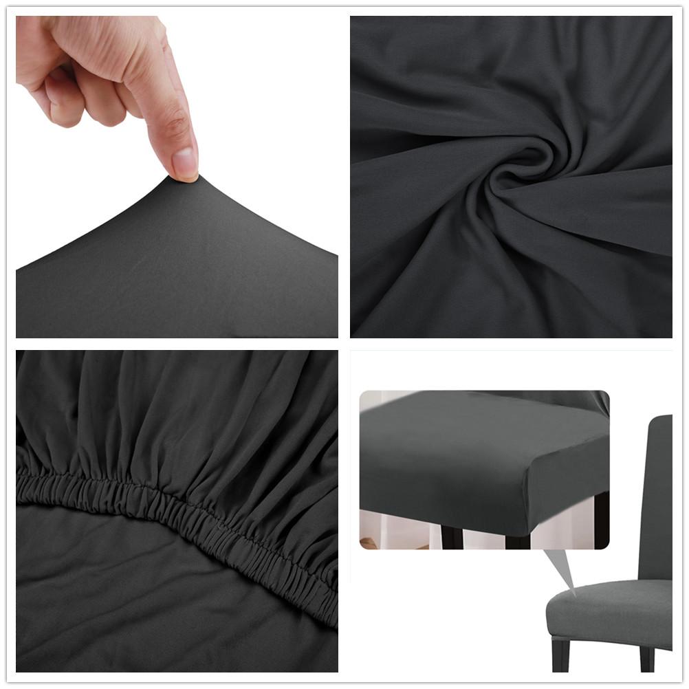4Pc Set High Stretch Dining Chair Cover Elastic Slipcover Removable Non Slip Seat Protector for Living Room Home Kitchen Wedding