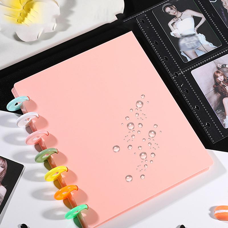 Kpop Pocard Binder 7 Girds Large Capacity Po Album Idol Cards Storage Book Transparent Binder Background Paper