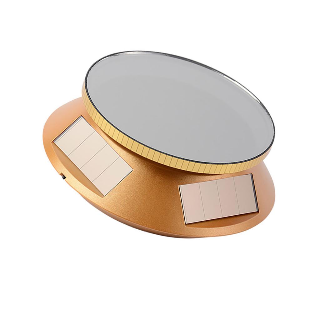 Auto Whirling Solar Jewelry Stand 360 Degree Light Propelled Display Platform For Circlets Bracelets ABS Permanent Substance