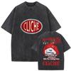T-shirt MGK Stampa Grafica Punk Rock T-shirt Lost Americana Cotone Unisex