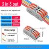 PCT Push-in Quick Wiring Terminal and Branch Connector for Stranded/Solid Wire, 2-in 2-out
