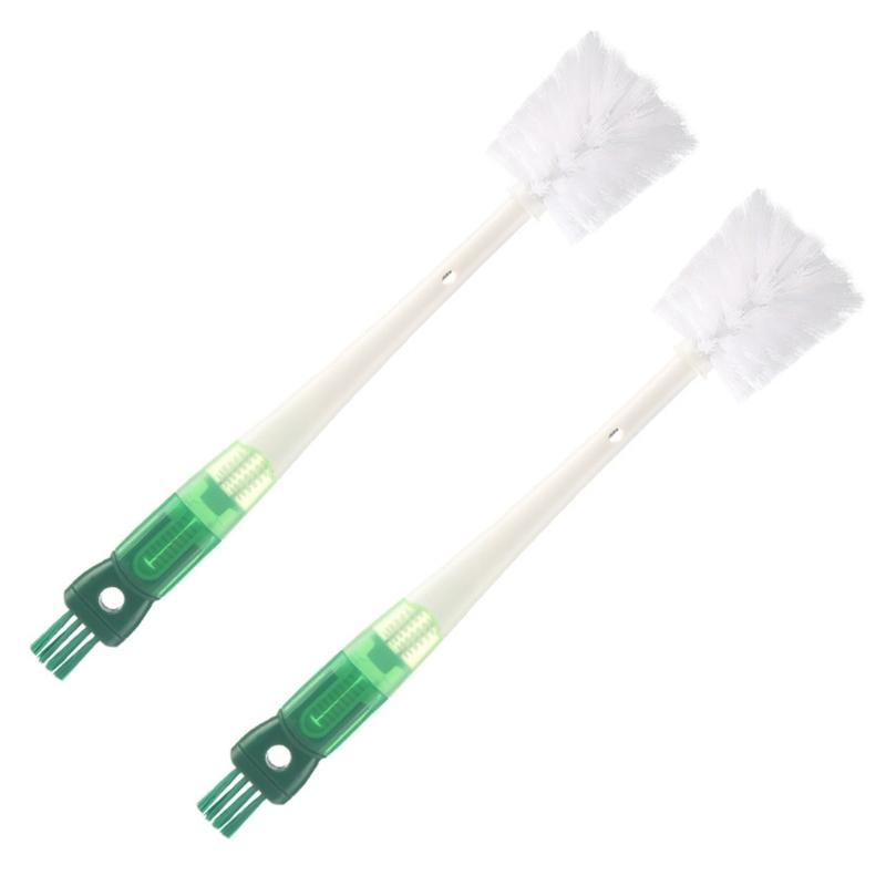 2Pieces MultiFunctional Cup Scrubber Brush Long Handle Dish Cup Brush for Feeding Bottle Mug Cup Cleaning Kitchen Tool