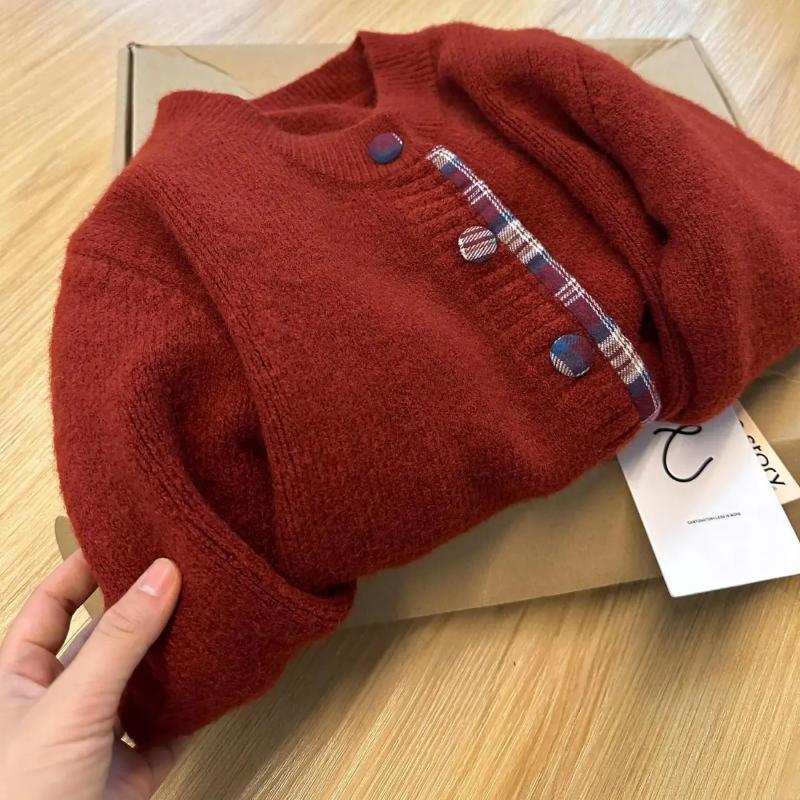 Pulovere Palton Cardigan pentru Femei Toamnă Iarnă Mărime Mare Vintage Larg Mânecă Lungă Pulovere Tricotate Palton